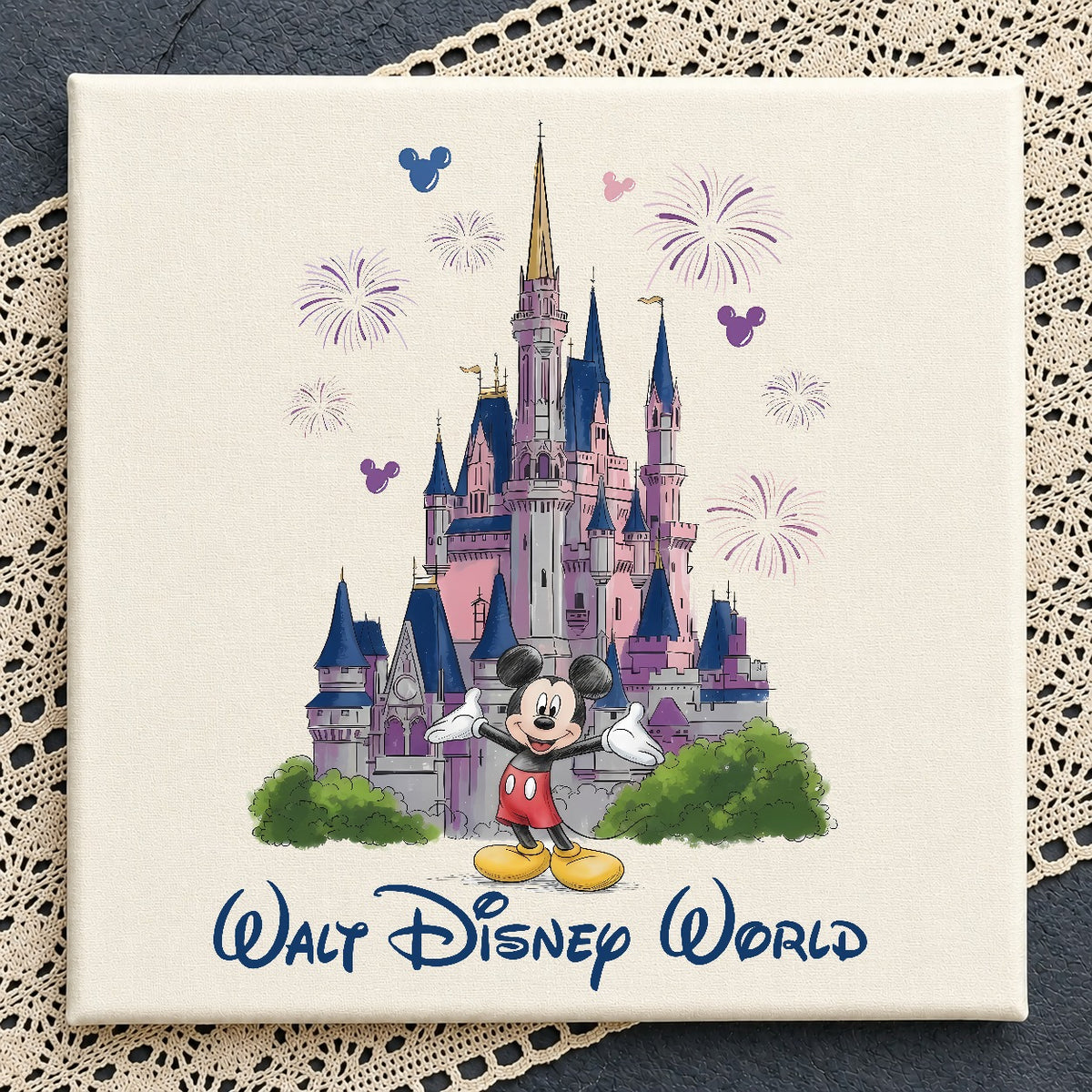 Mickey Mouse Magic Kingdom Castle PNG | SvgBundleHub