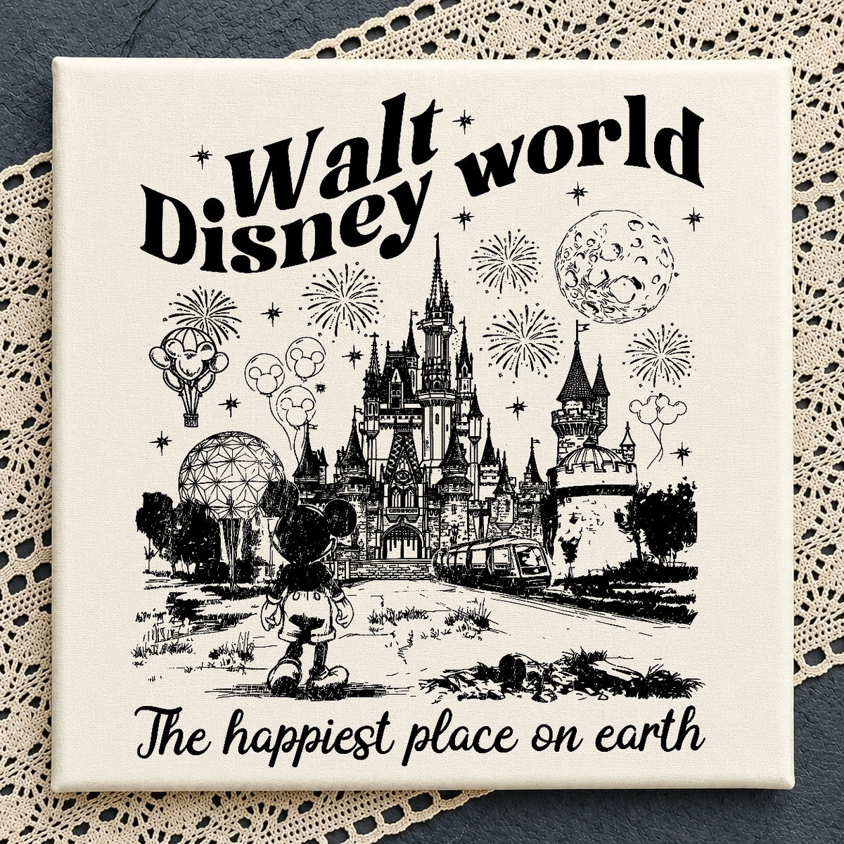 Walt Disney World Happiest Place PNG | SvgBundleHub