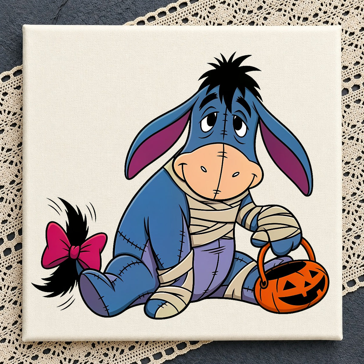 Eeyore Mummy Halloween PNG, Cute Fall Design | SvgBundleHub
