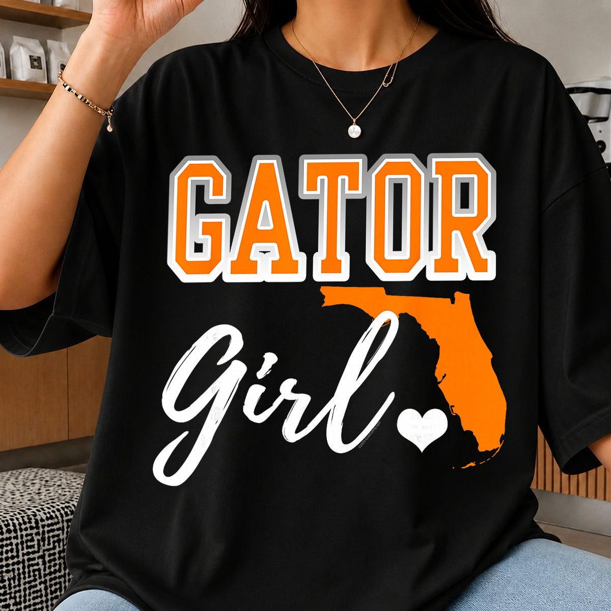 Gator Girl Florida State Pride Craft Clipart PNG