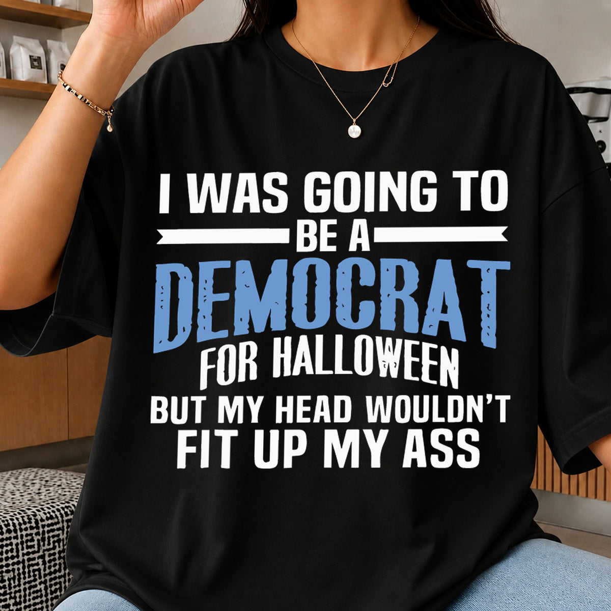 Democrat For Halloween Political Sarcastic Funny Quote PNG