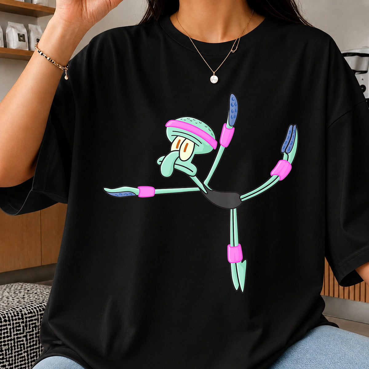 Squidward Ballet Dancing Pose SpongeBob Cartoon PNG