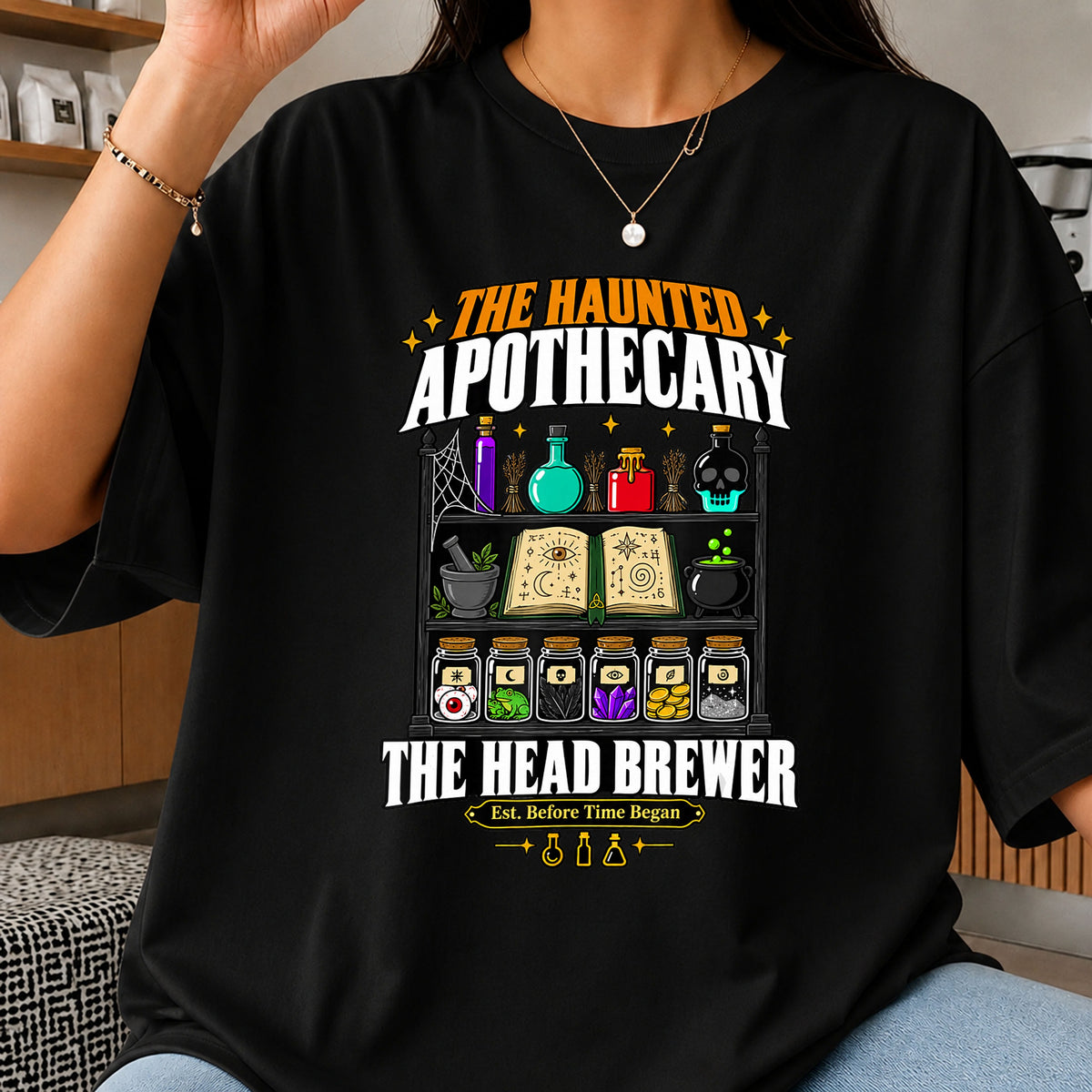 The Haunted Apothecary Head Brewer Halloween PNG