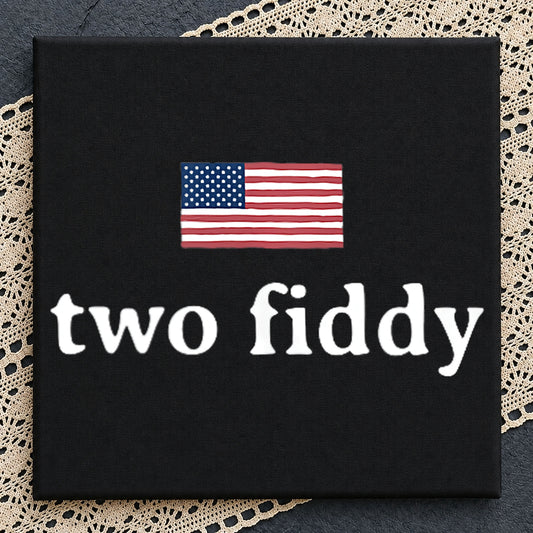 Two Fiddy American Flag PNG, 4th Of July PNG, Patriotic PNG