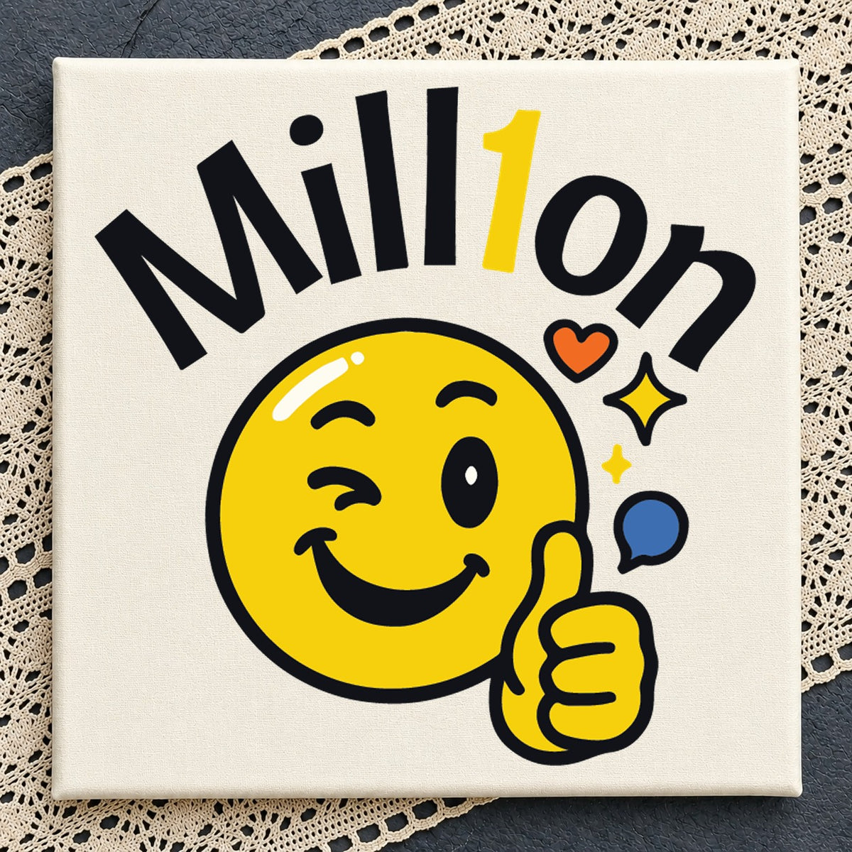 Million Smiley Face Thumbs Up Cricut Cut File SVG