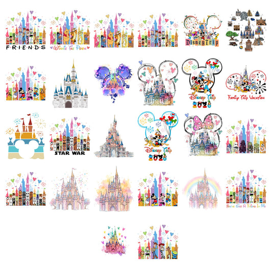 Disney Castle Magic Kingdom Bundle PNG | SvgBundleHub