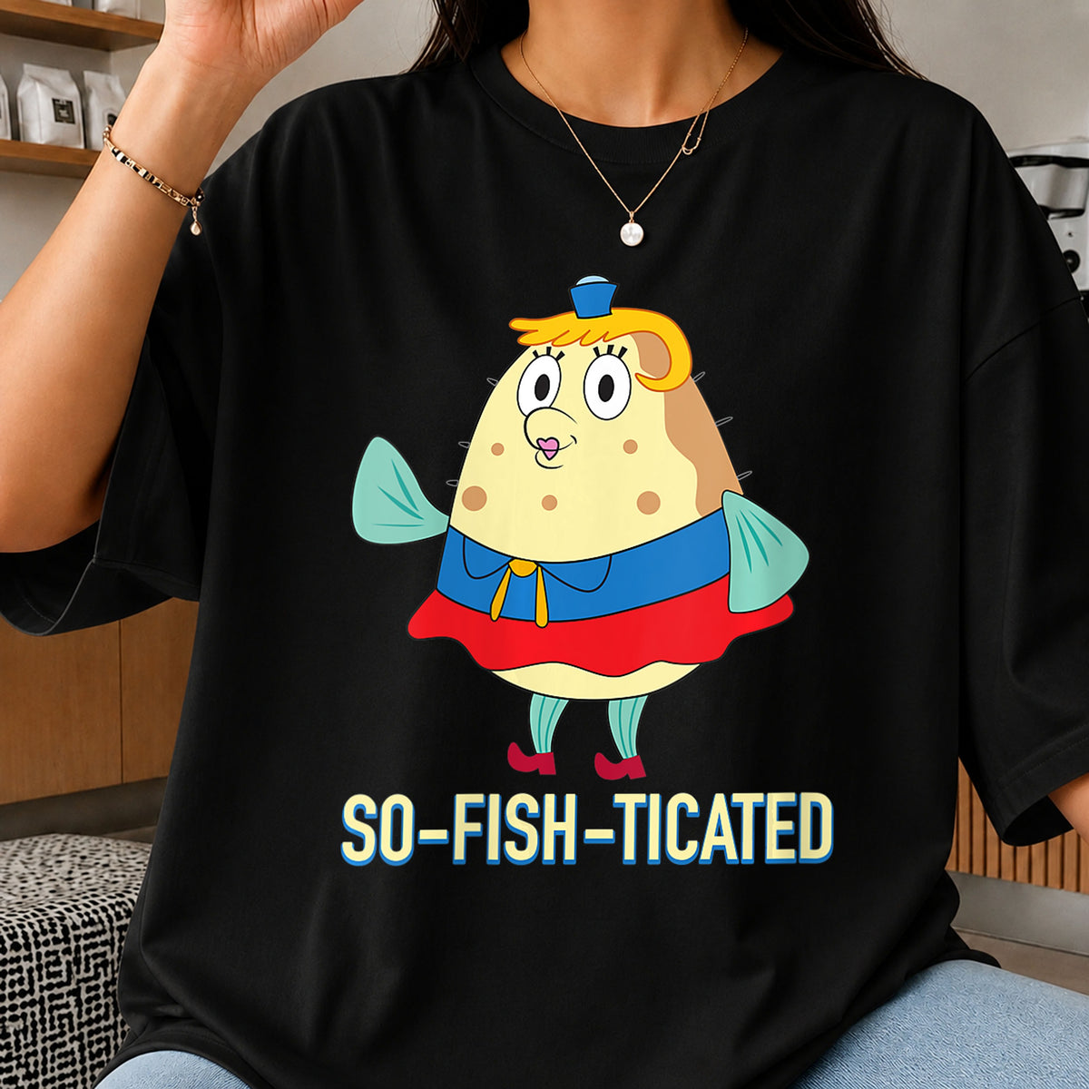 Mrs Puff So-Fish-Ticated Fancy Lady SpongeBob PNG