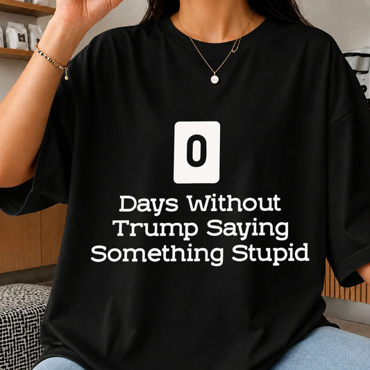 0 Days Without Trump Saying Something Stupid SVG