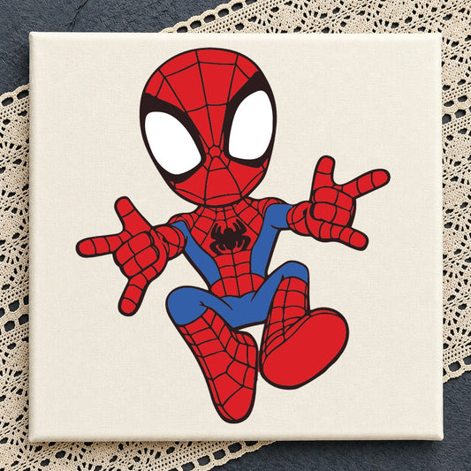 Chibi Spider-Man SVG, Marvel Superhero Cricut Clipart