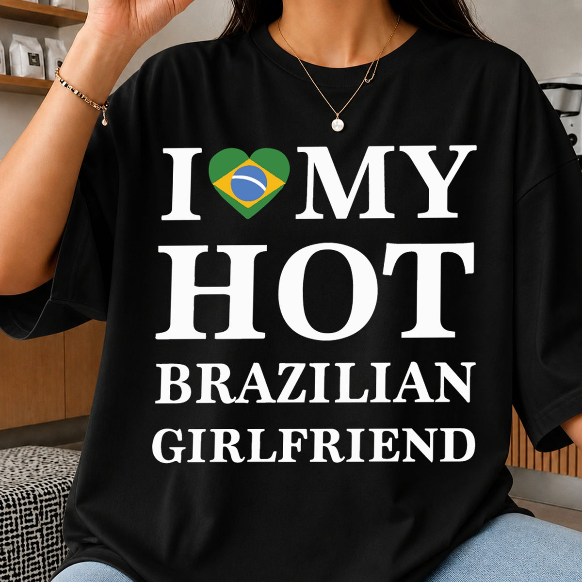I Love My Hot Brazilian Girlfriend Brazil Flag Heart PNG