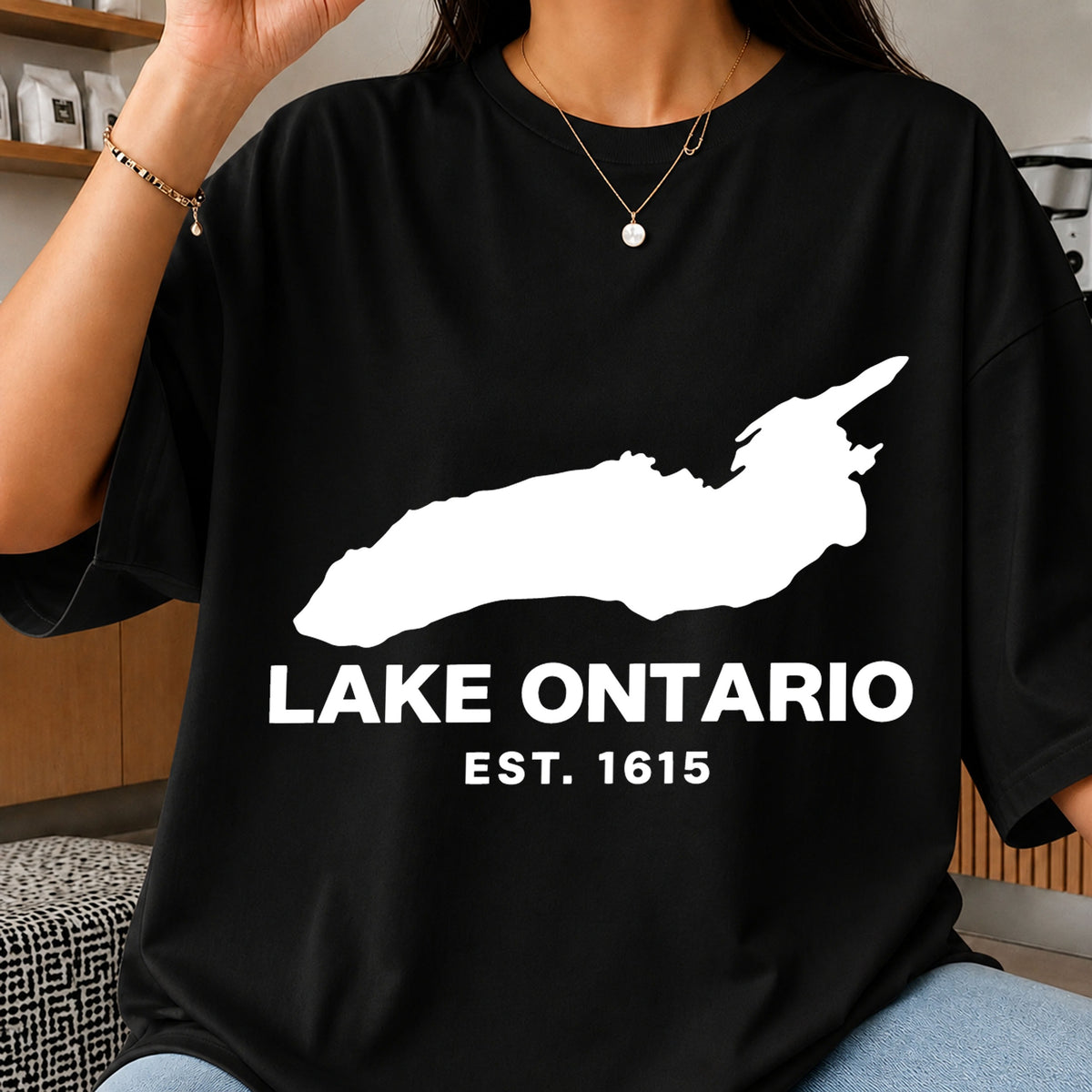 Lake Ontario Est 1615 Map SVG, Great Lakes Cricut File