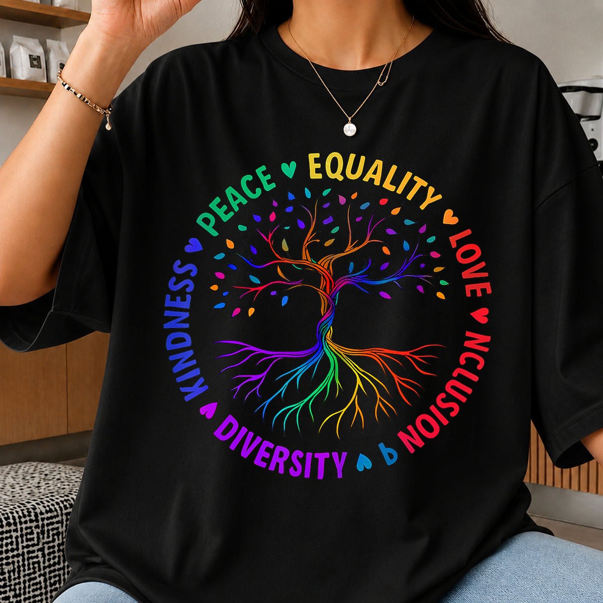 Rainbow Tree Of Life Diversity Equality Pride PNG
