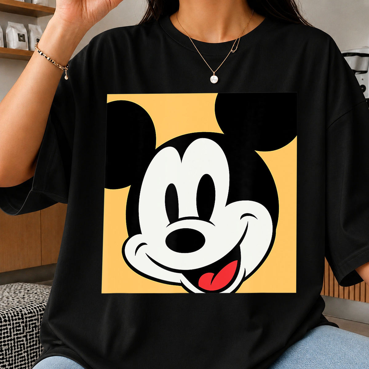 Mickey Mouse Smiling Face Disney Cartoon Clipart PNG