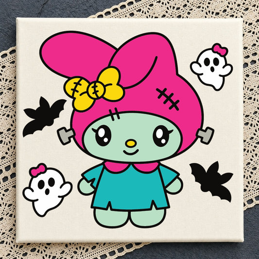 My Melody Halloween Frankenstein Cricut Cut File SVG