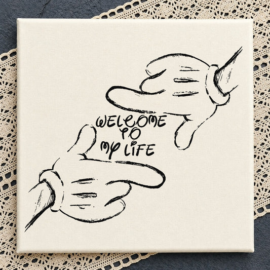 Mickey Hands Welcome To My Life SVG, Disney SVG, PNG