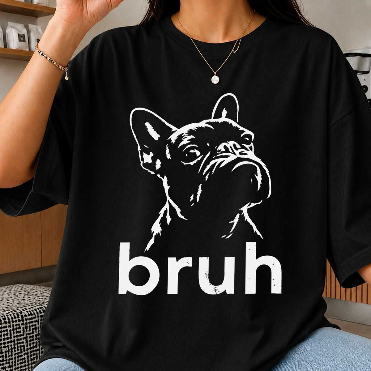French Bulldog Bruh SVG, Funny Dog Lover Cricut Clipart