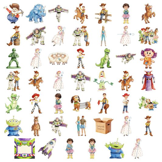 Toy Story Characters Clipart Bundle PNG | SvgBundleHub