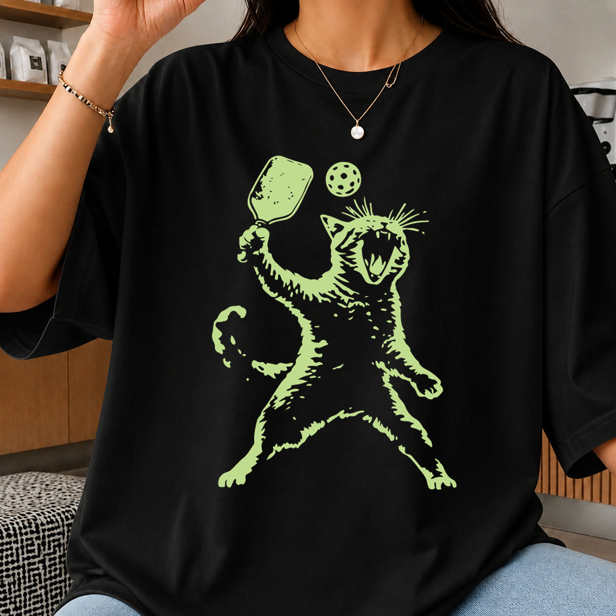Angry Cat Playing Pickleball SVG, Funny Sports Cricut File