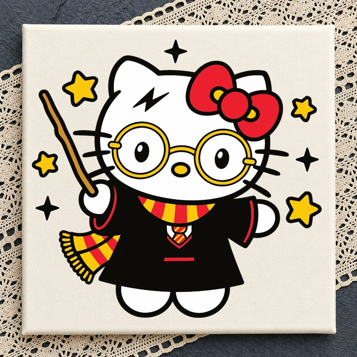 Hello Kitty Wizard Harry Potter Cricut Cut File SVG