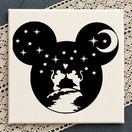 Mickey Mouse Valentine SVG, Disney Couple SVG, Love PNG