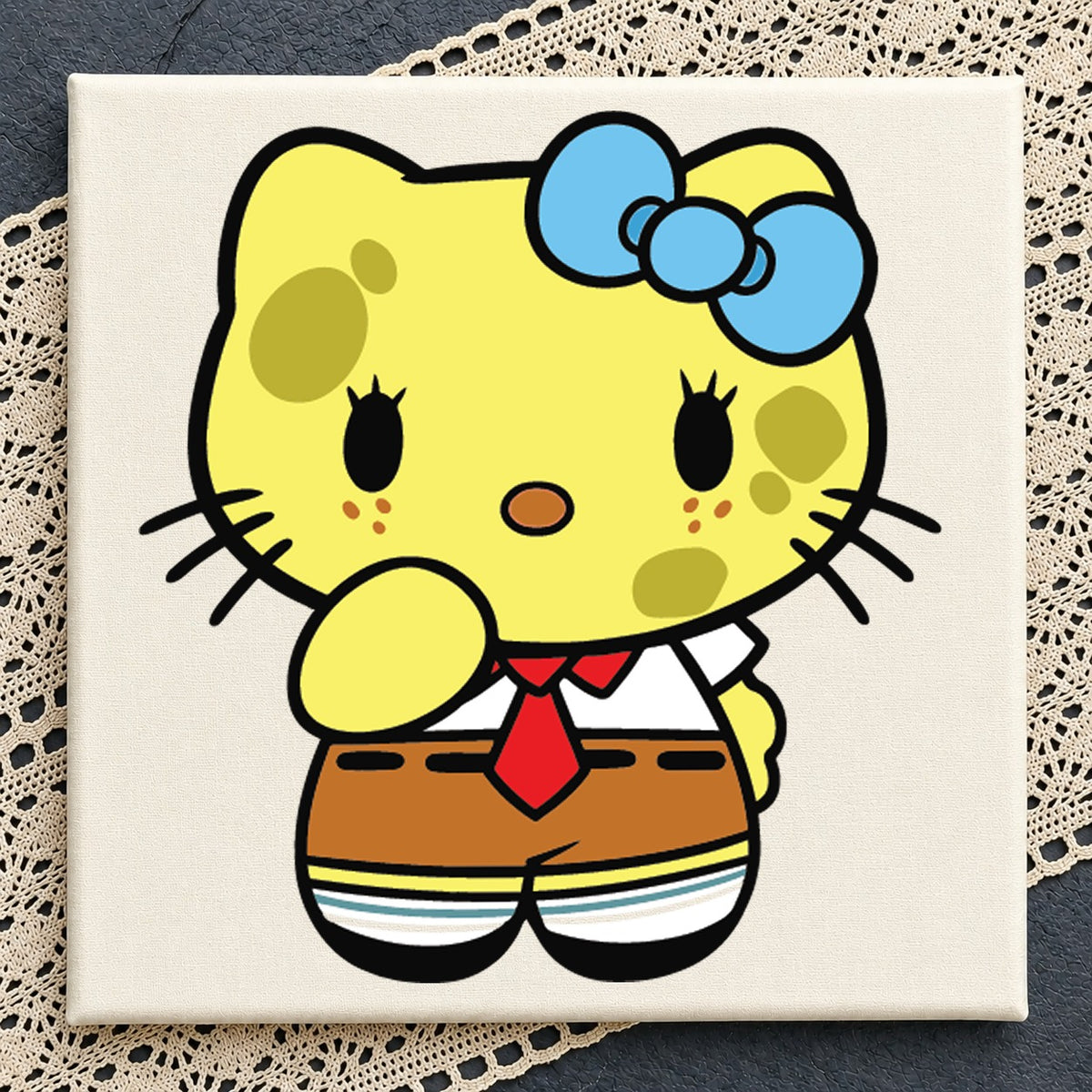 Hello Kitty SpongeBob Costume SVG, Cute Vinyl Cut File