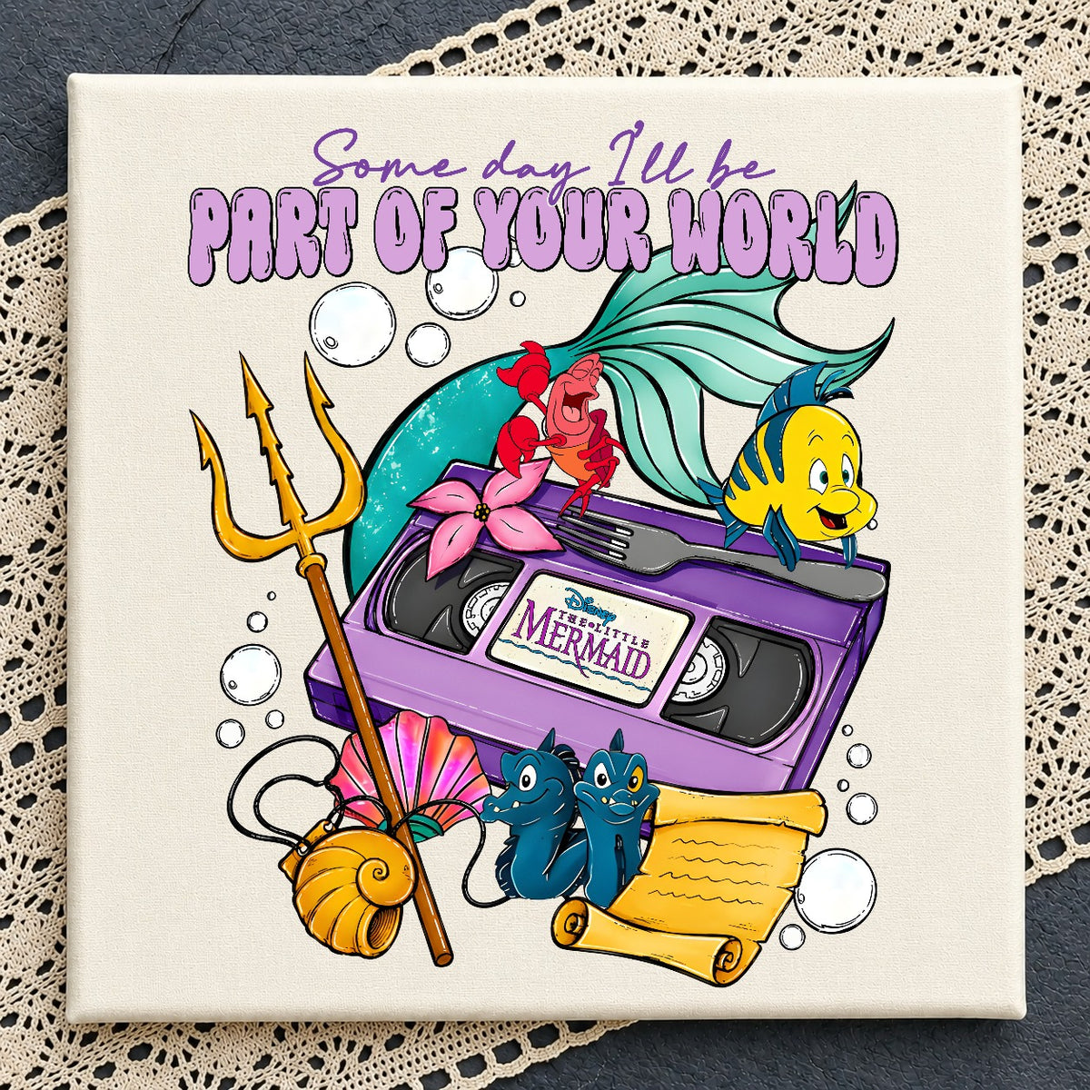 Little Mermaid VHS Retro PNG | SvgBundleHub