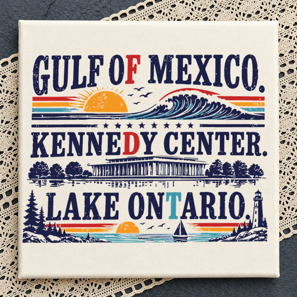 Gulf Of Mexico Kennedy Center Lake Ontario Cricut Design SVG