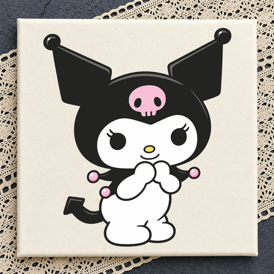 Kuromi Sanrio Kawaii SVG, Cute Cricut Vinyl Cut File