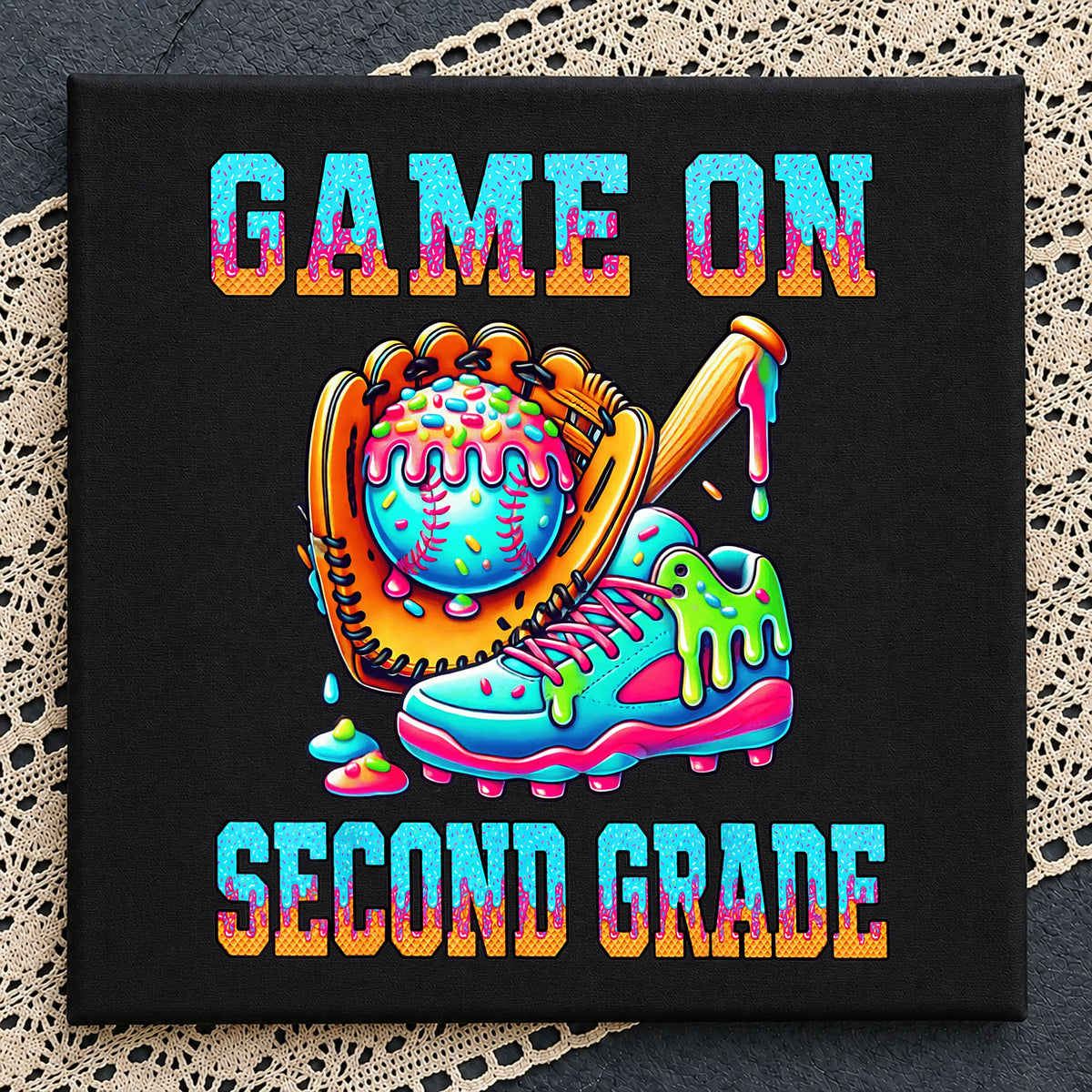Game On Second Grade Baseball PNG, Back To School PNG, Kids PNG