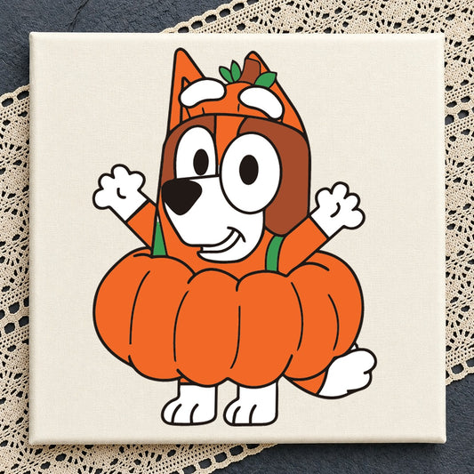 Bluey Halloween Pumpkin Costume Cricut Cut File SVG