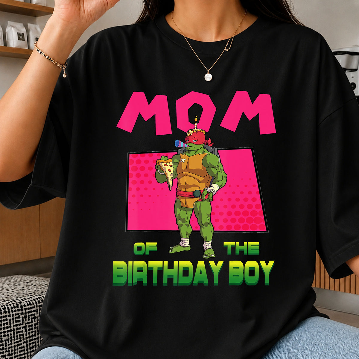 Raphael Mom Of The Birthday Boy TMNT PNG, Craft File Design