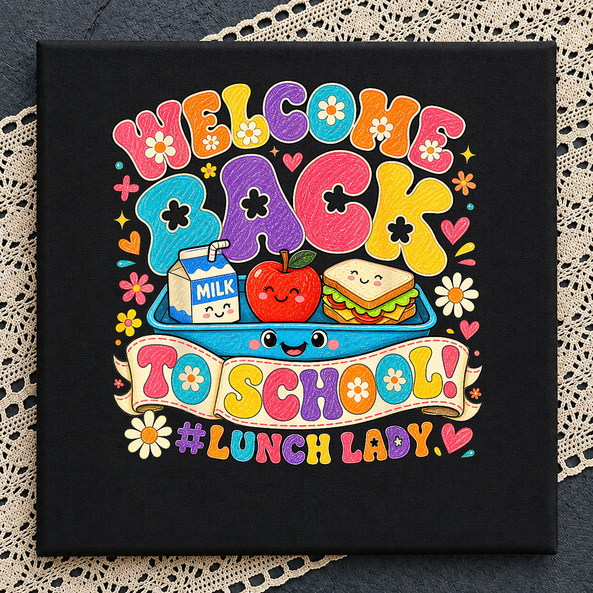 Lunch Lady Back To School PNG, Retro School Lunch PNG, Teacher PNG