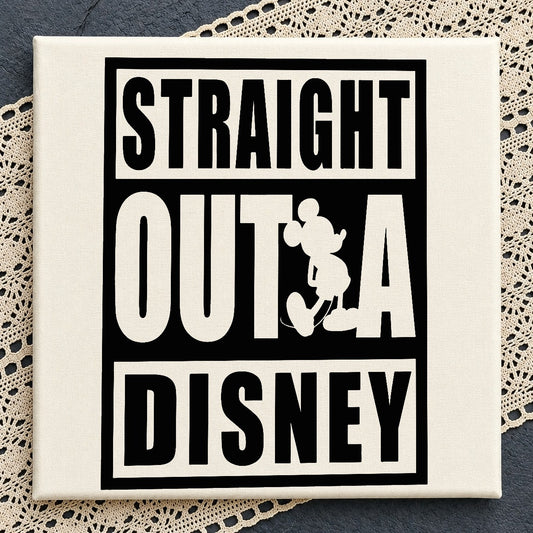 Straight Outta Disney SVG, Mickey Mouse SVG PNG, Disney Trip SVG