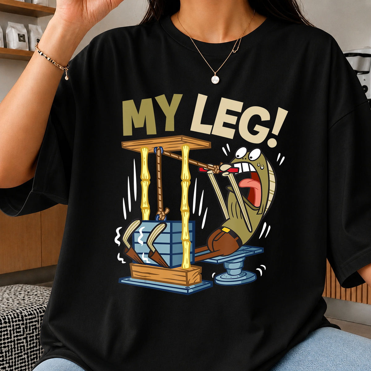 My Leg Fred The Fish Spongebob Meme Funny PNG