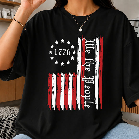 We The People 1776 Betsy Ross Flag Patriotic Cut File SVG