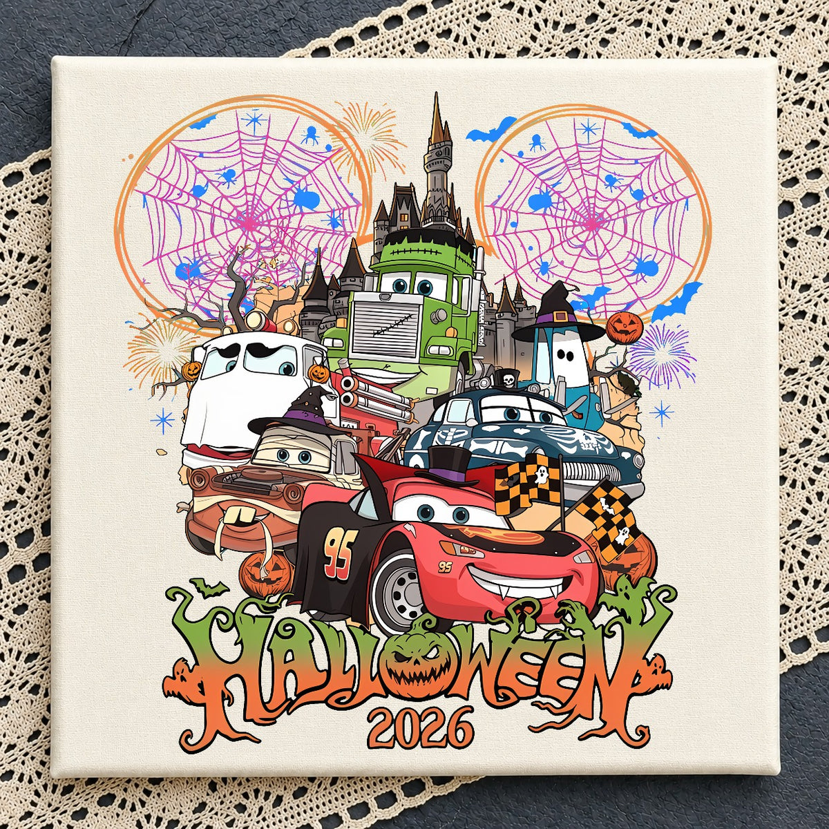Racing Cars Halloween 2026 PNG, Spooky Ride | SvgBundleHub