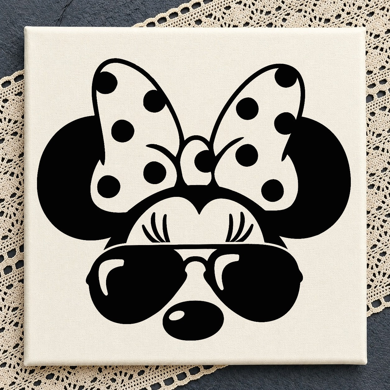 Minnie Mouse Sunglasses SVG, Disney SVG, Minnie Bow PNG
