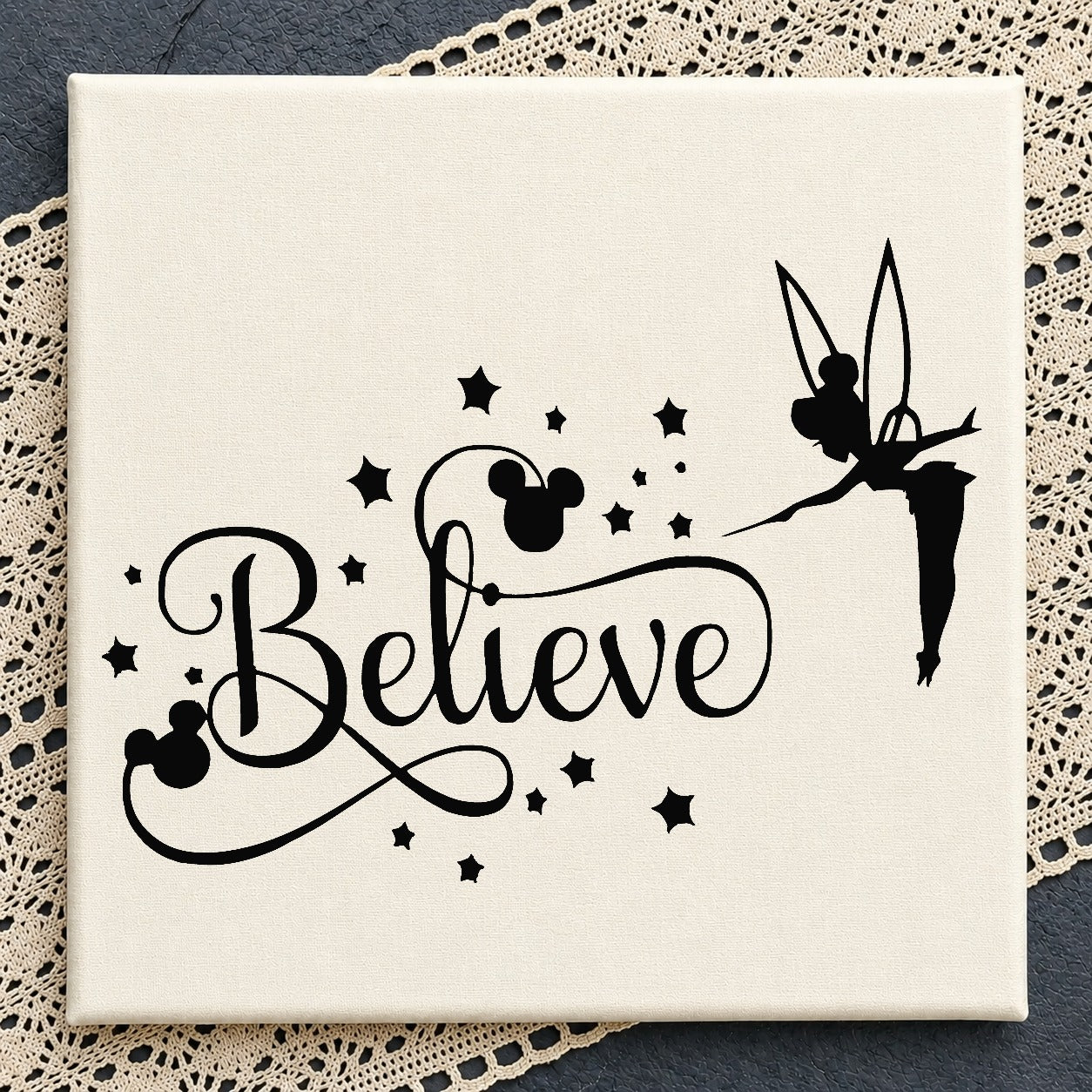 Tinkerbell Believe Disney SVG, Mickey Mouse SVG, Disney PNG