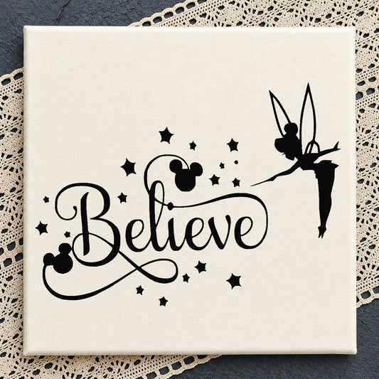 Tinkerbell Believe Disney SVG, Mickey Mouse SVG, Disney PNG