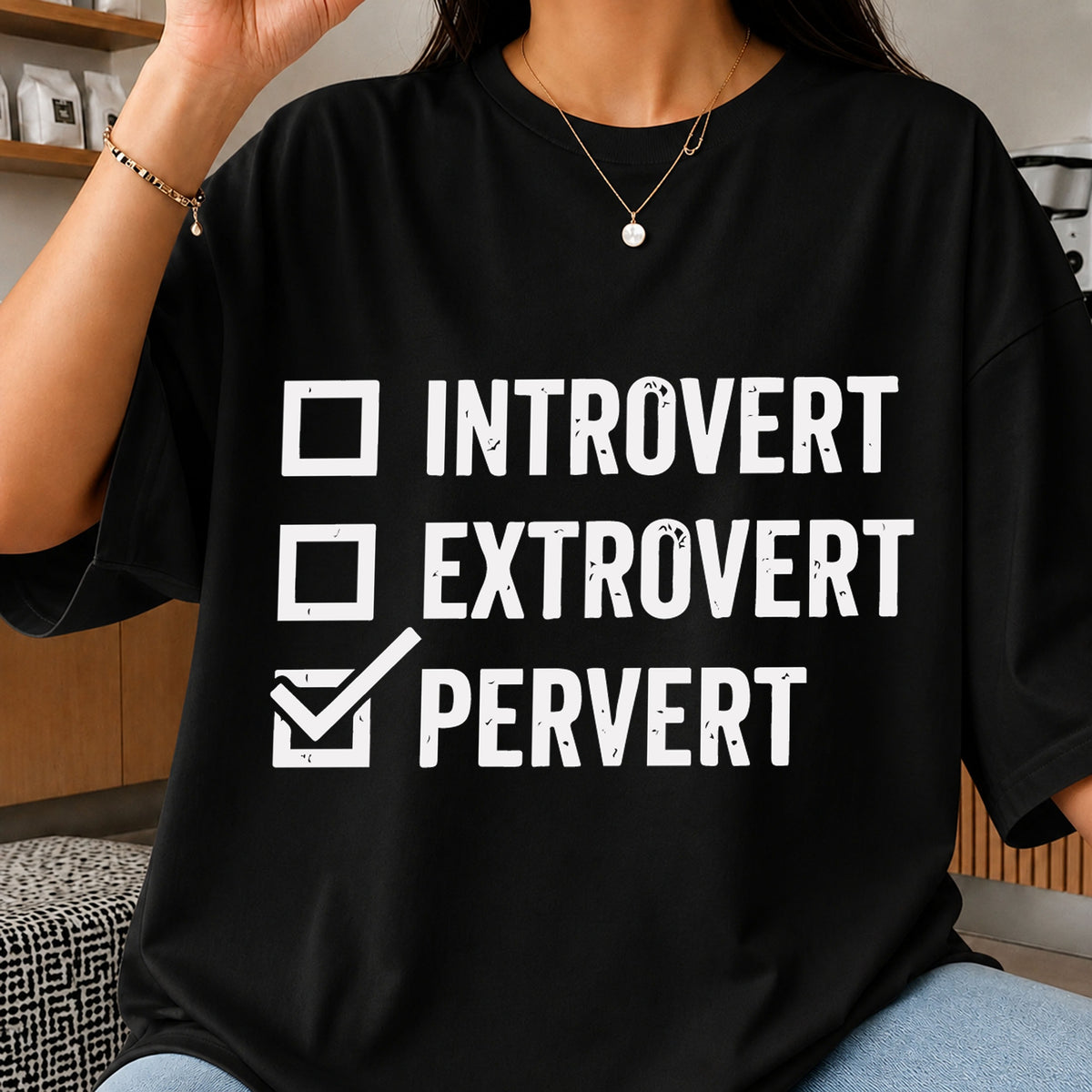 Introvert Extrovert Pervert Funny Checklist Cricut File SVG