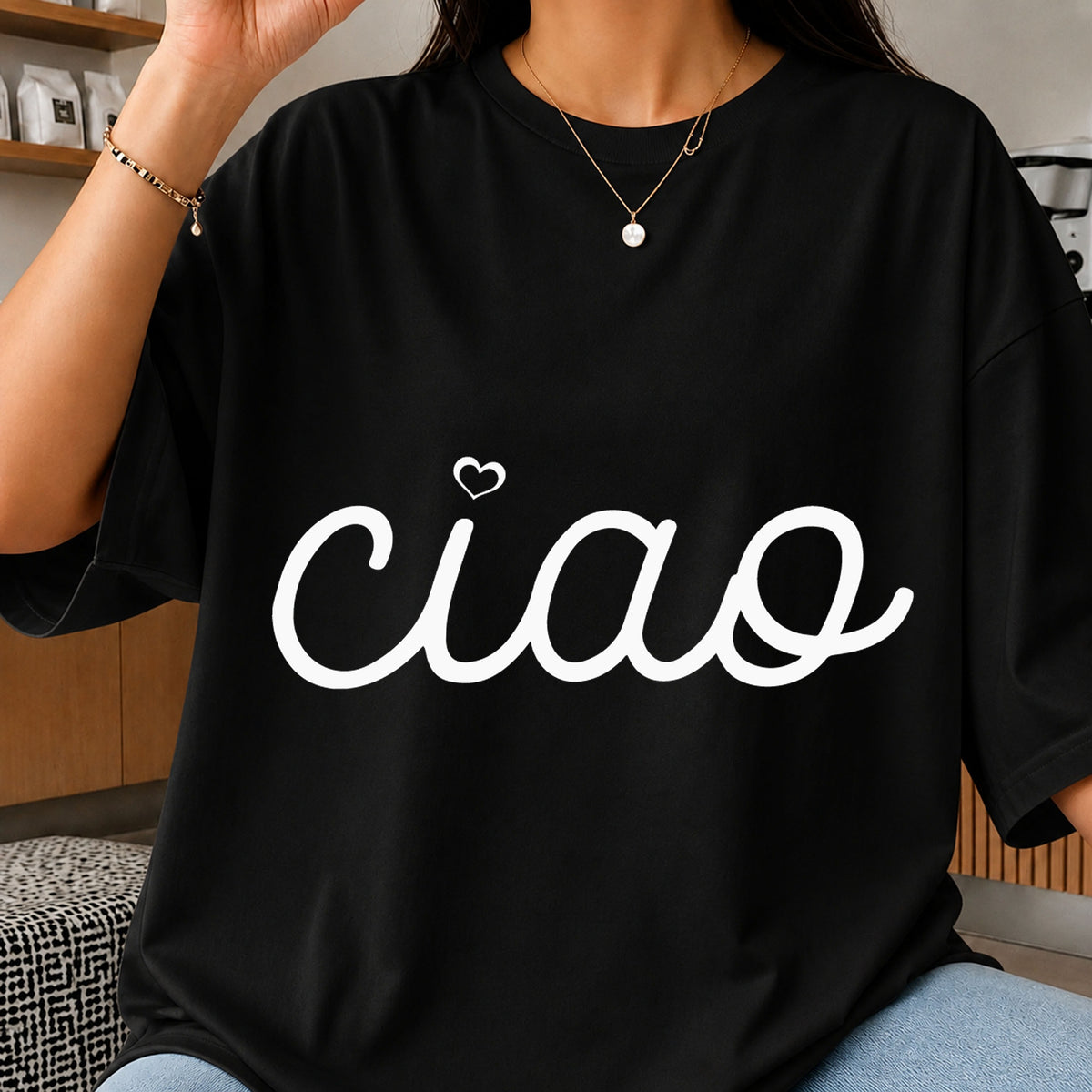 Ciao Heart SVG, Italian Greeting Script Cricut Cut File