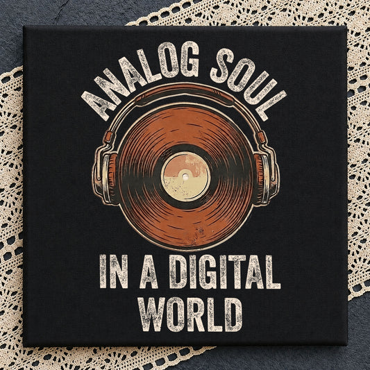 Analog Soul In A Digital World PNG, Vinyl Record Shirt, Music Lover PNG