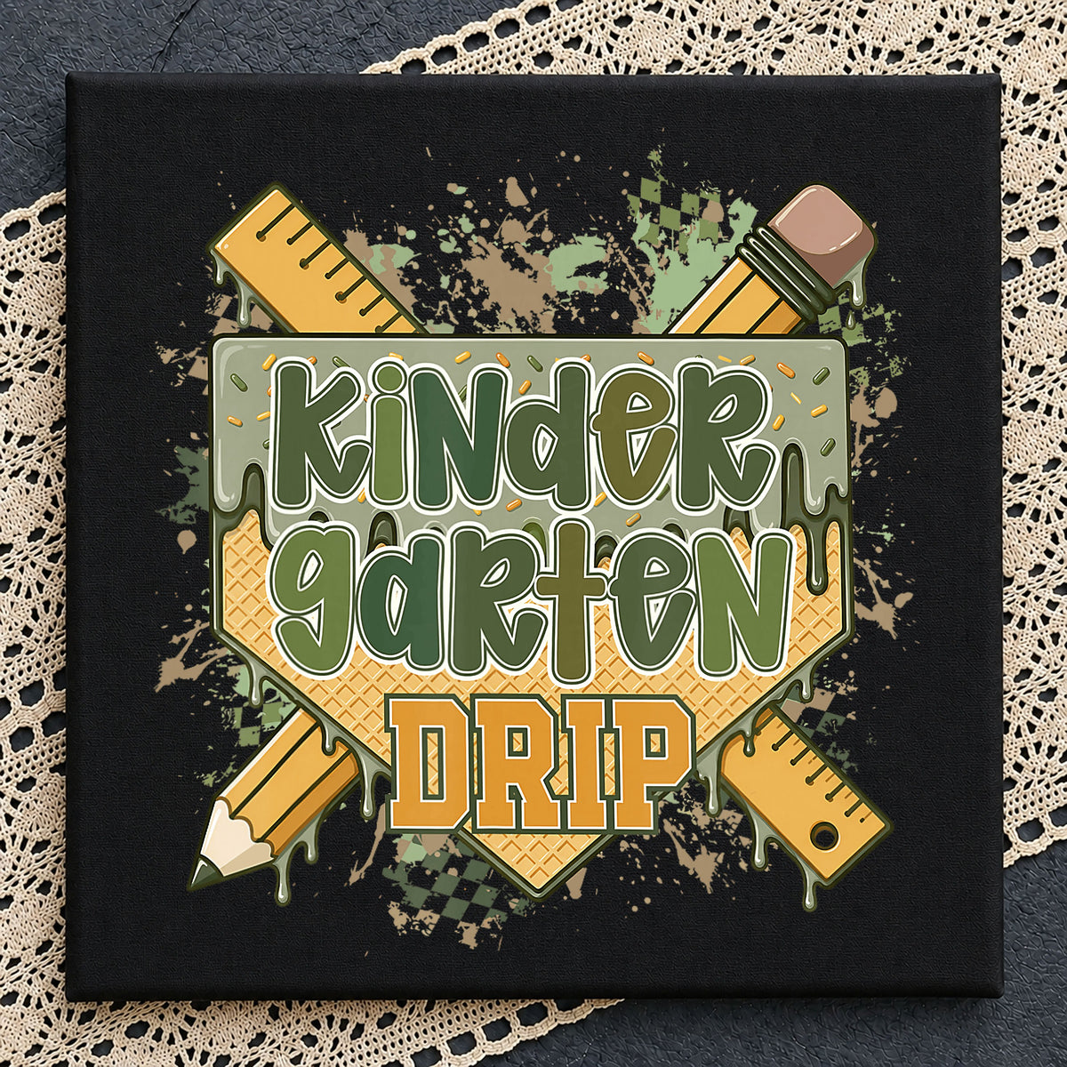 Kindergarten Drip PNG, Back To School PNG, Teacher PNG