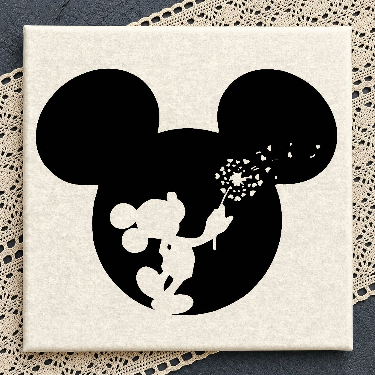 Mickey Mouse Dandelion SVG, Disney SVG, Mickey Head PNG SVG