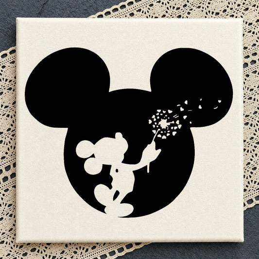 Mickey Mouse Dandelion SVG, Disney SVG, Mickey Head PNG SVG