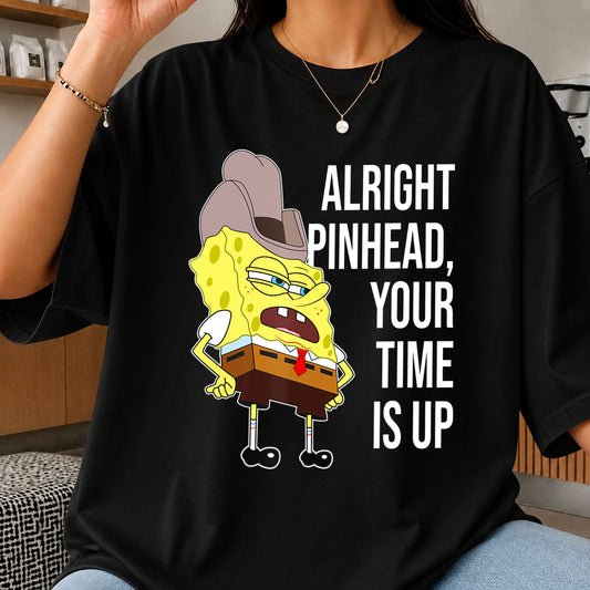 Alright Pinhead Your Time Is Up Cowboy SpongeBob PNG