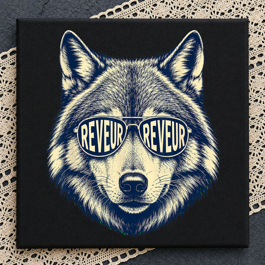 Wolf With Sunglasses PNG, Reveur Wolf Shirt Design, Cool Wolf PNG