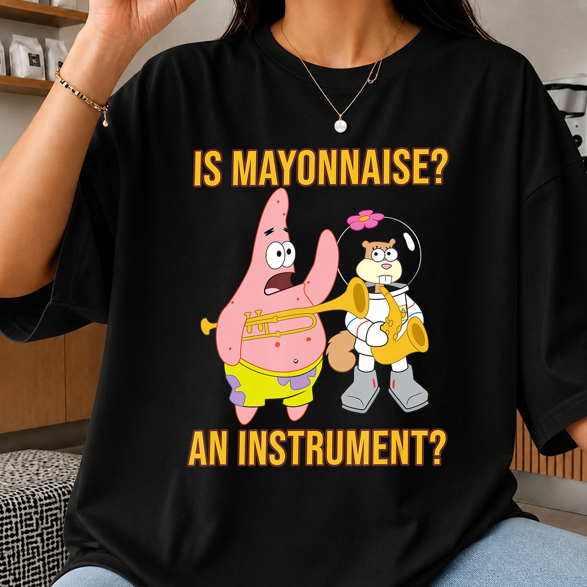 Is Mayonnaise An Instrument Patrick Sandy SpongeBob File PNG