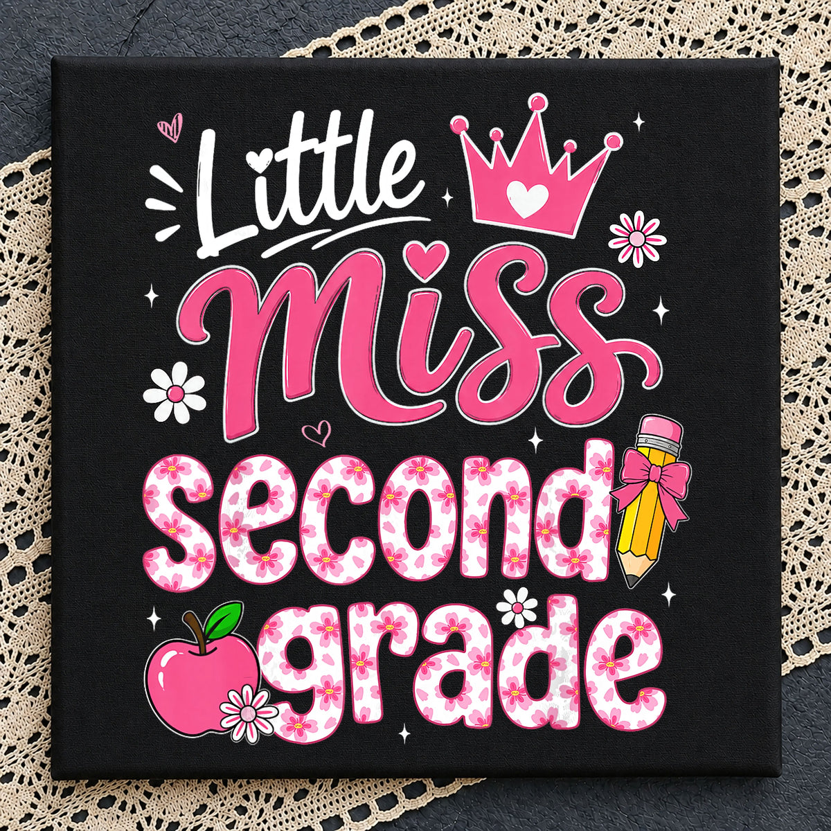 Little Miss Second Grade PNG, Back To School PNG, Teacher PNG