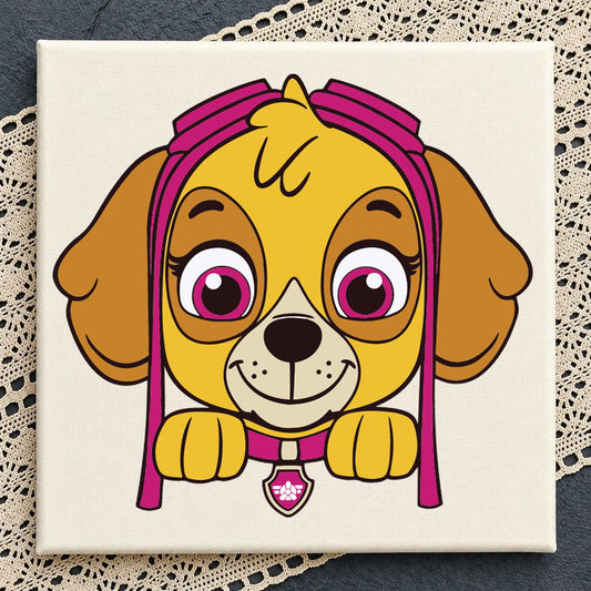 Skye Paw Patrol Peek A Boo SVG, Kids Cricut Clipart